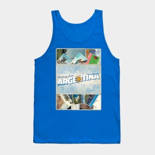 Greetings from Argentina Vintage style retro souvenir Tank Top